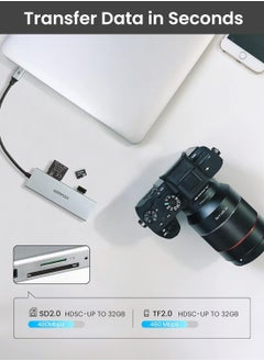 ESSAGER 5 in 1 USB C Hub, Portable USBC Hub Multiport Adapter with HDMI 4k60hz, USB3.0, USB2.0, SD/TF(Micro SD) Reader for MacOS & Windows  - Image 5