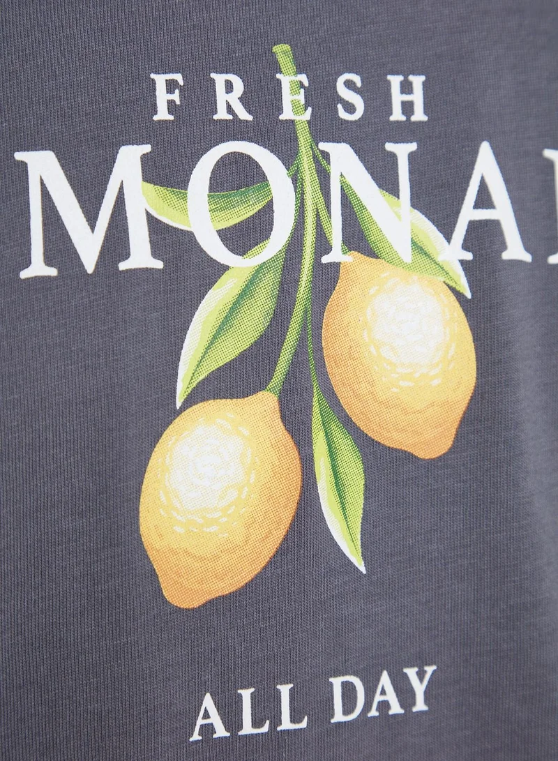 trendyol Graphic Printed Crew Neck T-Shirt