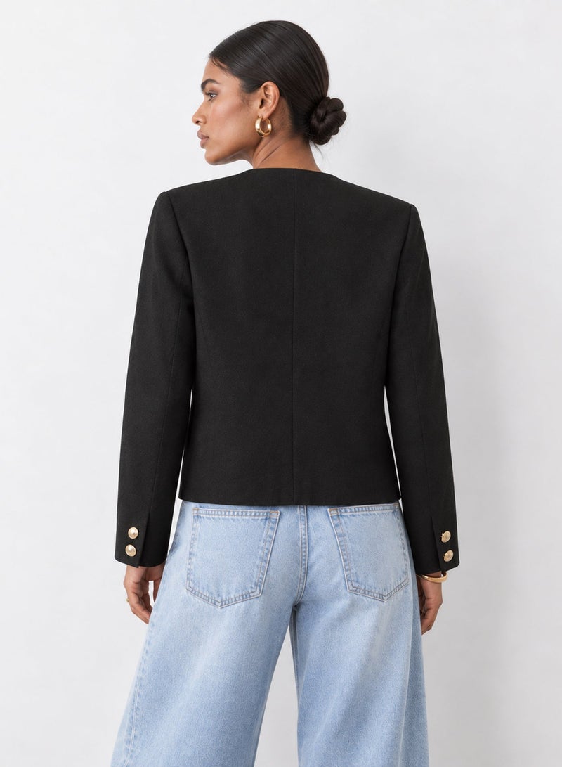 ONLY Onlmaggie Checked Single Breasted Blazer - Image 2
