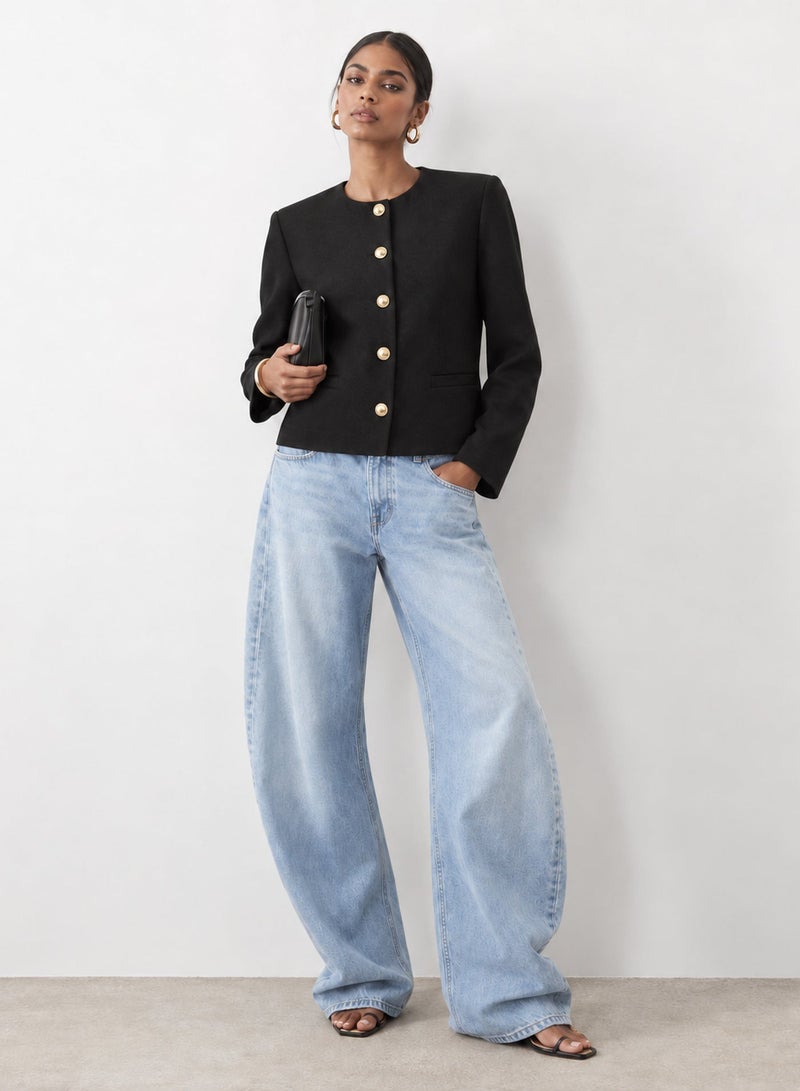 ONLY Onlmaggie Checked Single Breasted Blazer - Image 1