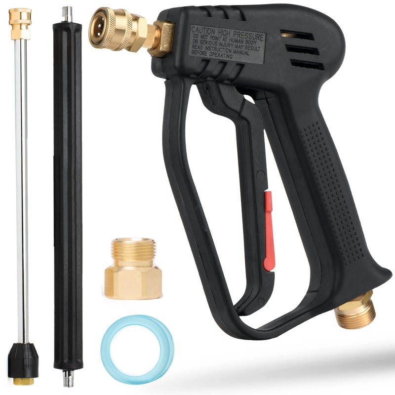McKillansÂ® Pressure Washer Gun Replacement M22 Inlet with Extension with 1/4â€ Quick Connector Coupler - Image 1