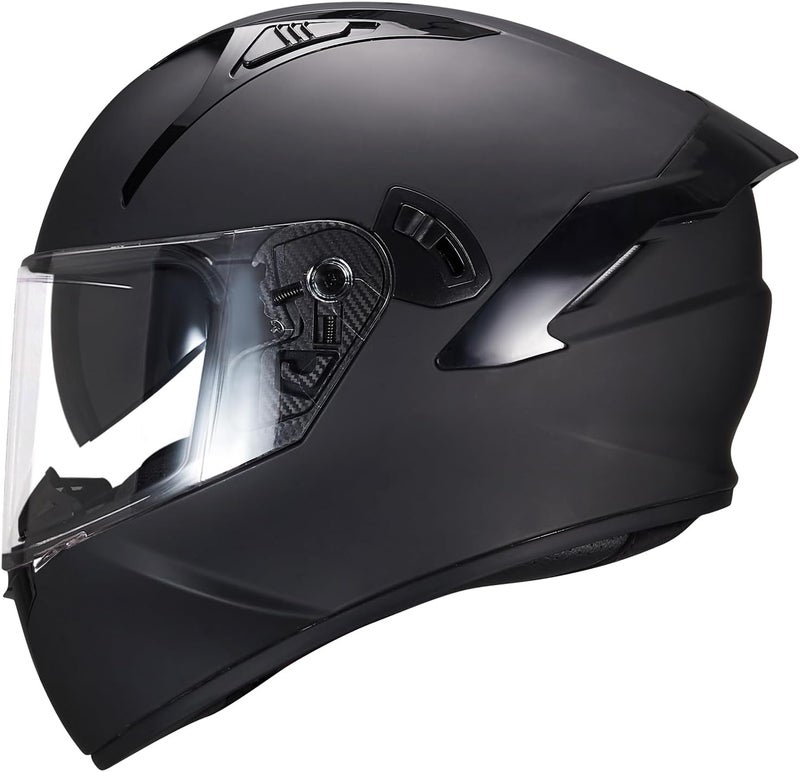 VCOROS X9 Full Face Motorcycle Helmet with Inner Sun Visor and Bluetooth Ready Speaker Pockets - Image 1