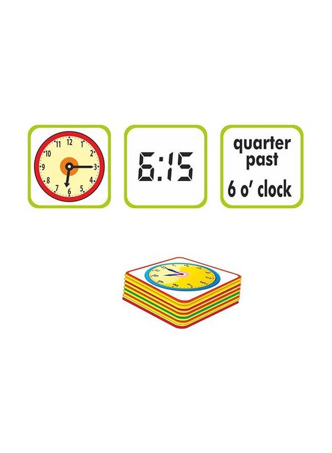 Creative's Creative’s Time Match | Match Analogue Digital and time in Words | Reading & Telling Time for Kids| Different Matching Activities for Kids | Match Analogue & Digital Time| 60 Piece Card | Ages 5 & Up - Image 2