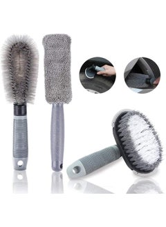 SHOWAY 3 Pack Car Wheel Cleaning Brush Kit, Wheel Brush, Tyre Brush, Rim Cleaner, 360 Degree No Dead End Cleaning, Car Detailing Brush, For Motorcycle or Bicycle Tire Brush Washing - pzsku/Z6555A908EACF8A525FC6Z/45/_/1719121659/74e3f20a-ccb8-4c4c-92cb-f2a843883a73