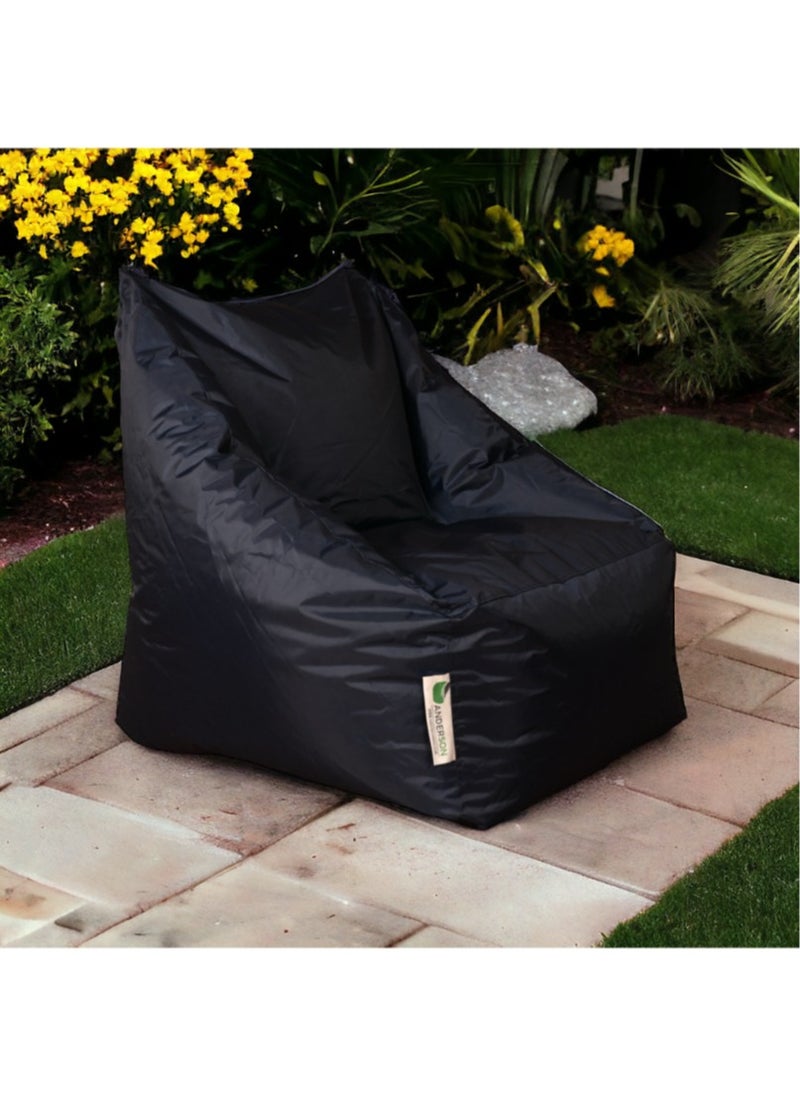 ANDERSON Grand Waterproof Bean Bag – Comfort and Style that Lasts - Black - 85x85x80 cm  - Image 3