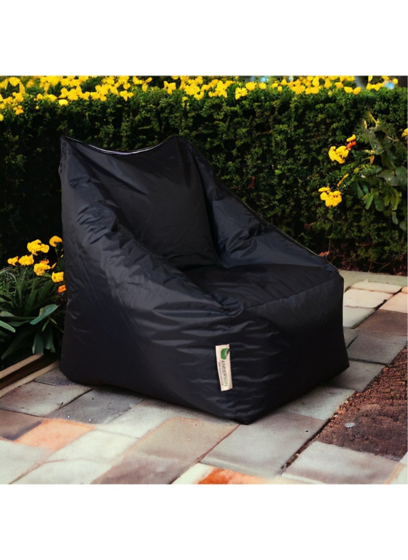 ANDERSON Grand Waterproof Bean Bag – Comfort and Style that Lasts - Black - 85x85x80 cm  - Image 5