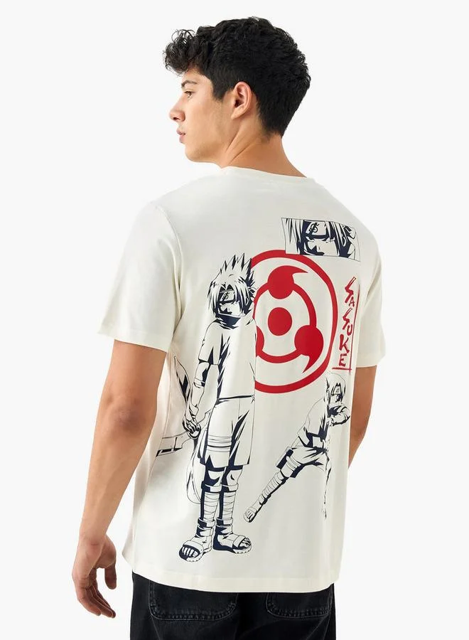 Splash FAV Kakashi Print Crew Neck T-shirt