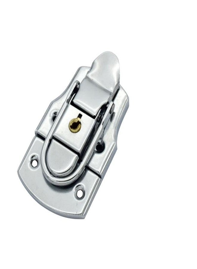 Syncraft Hardware Heavy Duty Padlock with Key for Flight Case | Chrome Finish Zinc Butterfly Latch | Secure Locking Hardware for Audio, DJ, Tool & Equipment Cases - Image 1