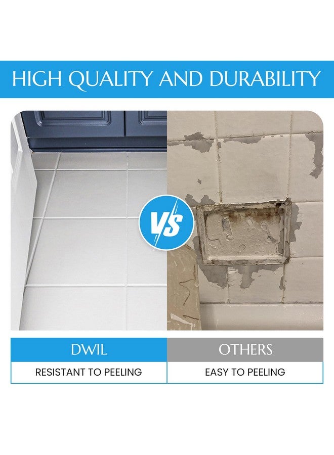 DWIL Tub and Tile Refinishing Kit,Tub Refinishing Kit White Bathtub Paint, Quick-Dry Tub Paint Water Based Tile Paint for Wall & Floor, Sink Paint for Bathroom, Kitchen, Toilets, Semi-Gloss White, 50-55sq.ft - Image 2