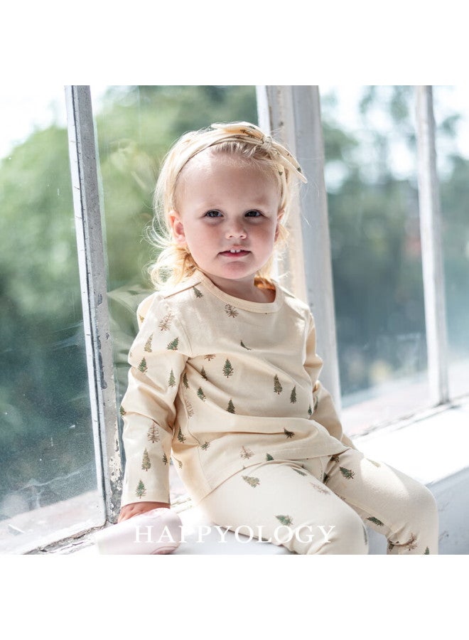 Happyology Uk Kids Long Sleeve Organic Cotton Spring Homewear Cute British Floral T-shirt For Boys And Girls - Image 1