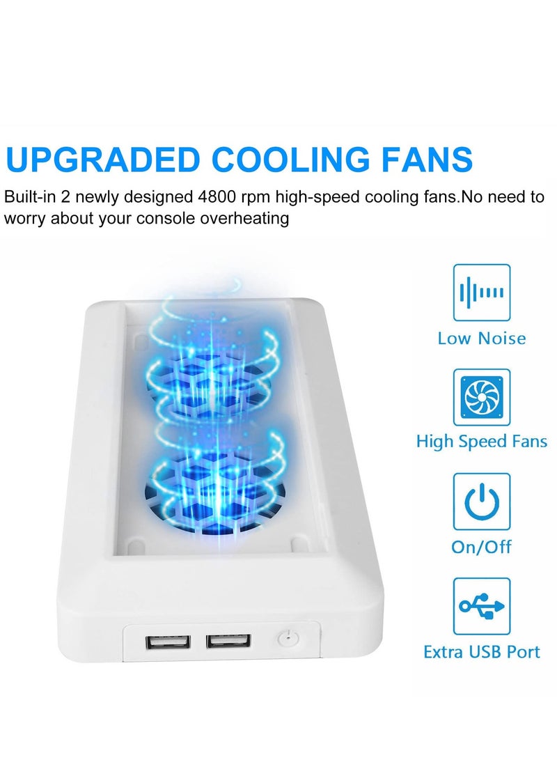 مروحة تبريد متوافق مع أجهزة إكس بوكس سلسلة S وحدة التحكم ، مع 2 مروحة تبريد عالية السرعة و 2 منافذ USB إضافية ( فقط لأجهزة إكس بوكس سلسلة S ) - Image 2