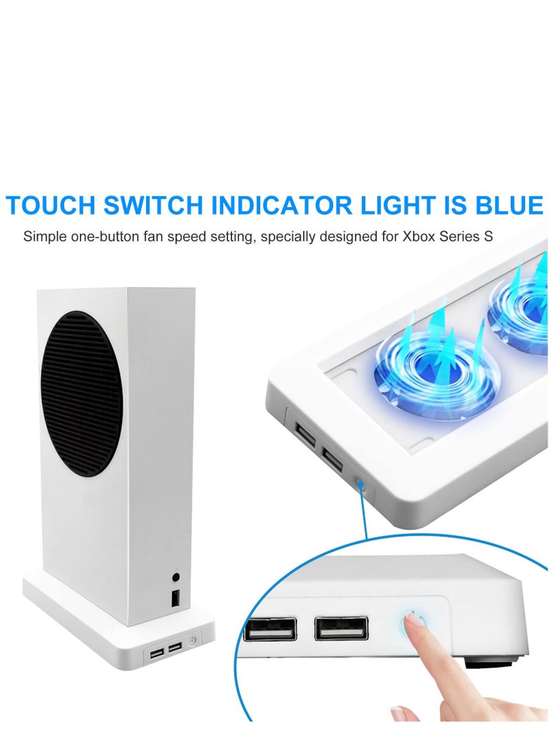 مروحة تبريد متوافق مع أجهزة إكس بوكس سلسلة S وحدة التحكم ، مع 2 مروحة تبريد عالية السرعة و 2 منافذ USB إضافية ( فقط لأجهزة إكس بوكس سلسلة S ) - Image 4