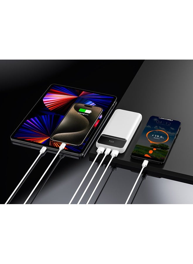 iOsuite 10,000 mAh (PD20W+ 22.5W, LED) Power Bank Black  - Image 4