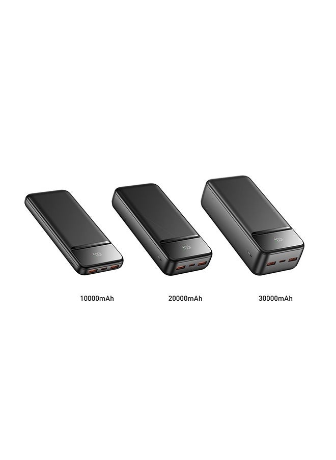 iOsuite 10,000 mAh (PD20W+ 22.5W, LED) Power Bank Black  - Image 3