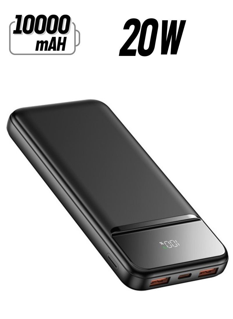 iOsuite 10,000 mAh (PD20W+ 22.5W, LED) Power Bank Black  - Image 1
