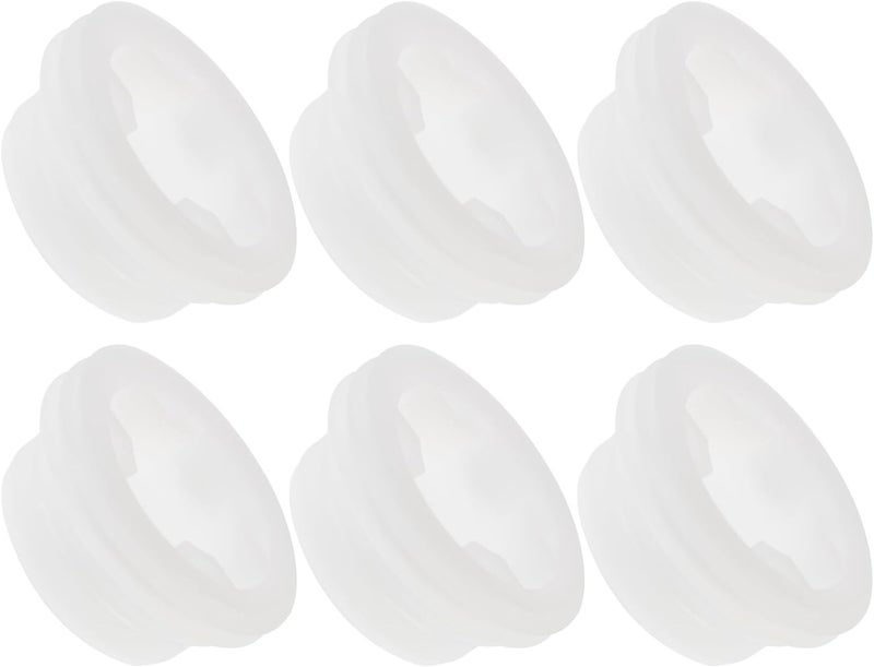 FRCOLOR 6pcs Plastic Gallon Drum Bung Caps with Seal, Dustproof Oil Barrel Lids for Industrial Drums, Compatible with Fuel Barrels and Bucket Covers - Image 1