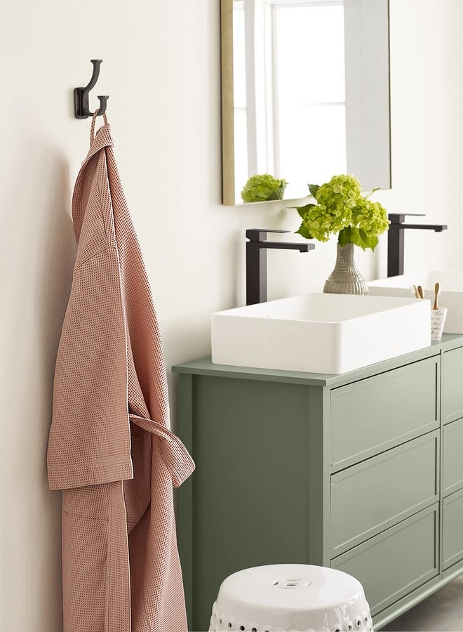 Amerock Alder Transitional Double Prong Oil Rubbed Bronze Decorative Wall Hook - Image 2