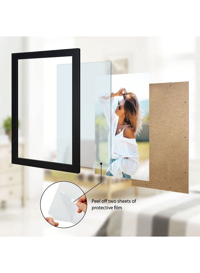 VCK Poster Frame 11X17 Set Of 3 Wood Black Picture Frame Wall Gallery Photo Frames 3 Pack  - Image 4