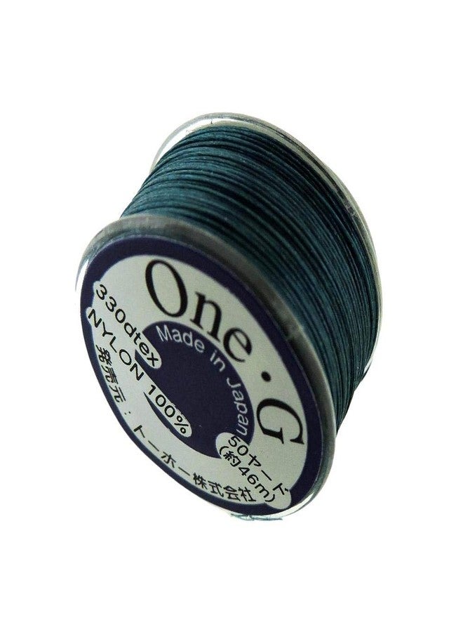 TOHO Bundle of 3 Colors: Toho One-g Beading Thread, 50 Yards per Bobbin, Blue, Purple & Deep Green (Pack of 3 bobbins) - Image 2