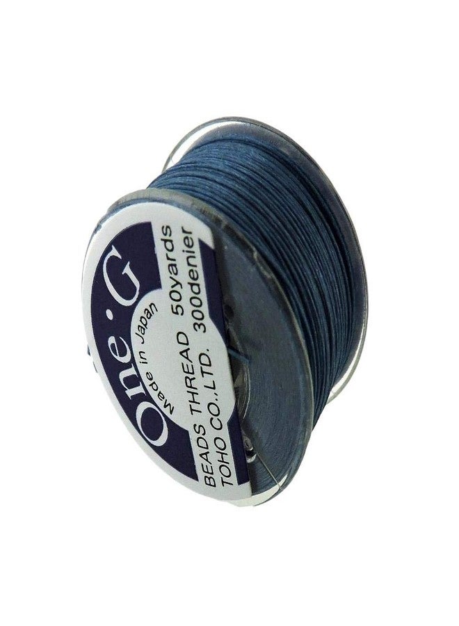 TOHO Bundle of 3 Colors: Toho One-g Beading Thread, 50 Yards per Bobbin, Blue, Purple & Deep Green (Pack of 3 bobbins) - Image 3