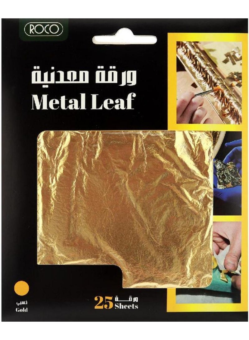 ROCO Metal Leaf Gold 25 Sheets - Image 1