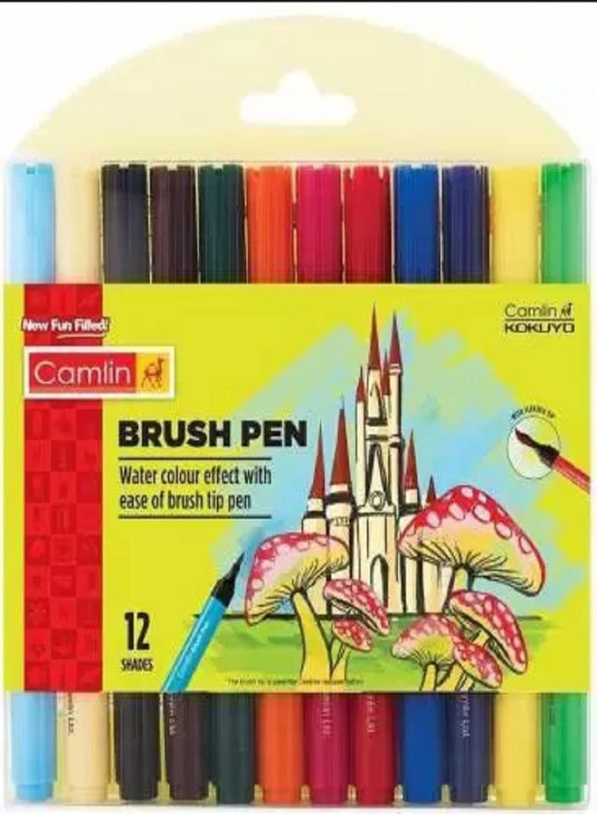 Camlin Signature Flexible Nib Sketch Pen (Multicolor)