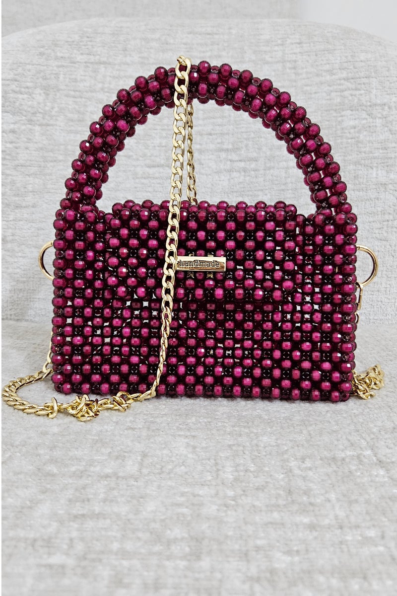 Handmade Classy crystal beaded hand/ shoulder / crossbody bag for women - Image 1