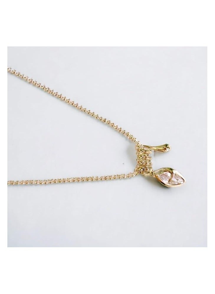 بونكا قلادة  كريستال أنيقة للنساء  ذهبي من بونكا - Image 2