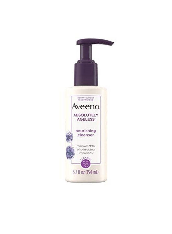 Aveeno Absolutely Ageless Nourishing Daily Facial Cleanser AntioxidantRich Blackberry Extract NonComedogenic MakeupRemoving Face Wash from DermatologistRecommended Brand 52 fl oz - Image 1