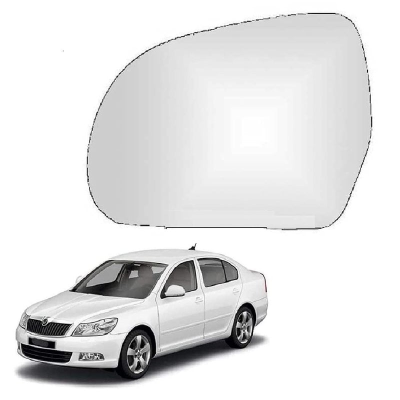 STYCARO -Side View Mirror Glass compatible with Skoda Laura 2009-2015 Model Type 2 -NON-HEATED (LEFT PASSENGER SIDE) - Image 1