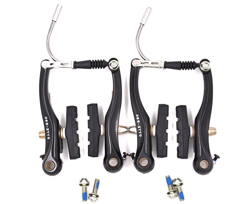Cysky Mountain Bike V-Brakes Set Replacement For Most Bicycle, Road Bike, Mtb, Include 2 Pieces Aluminum Alloy V Brake Front Rear Pair - Image 1