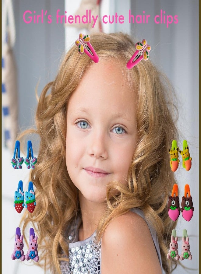 Elina 20 Pcs Fancy Cute Tik Tak Hair Clips Trendy Beautiful Fashionable Designer Tic Tac Pins for Baby Child Toddler School Girls | Multicolor Assorted | 20 Pcs Head Accessory - Image 2