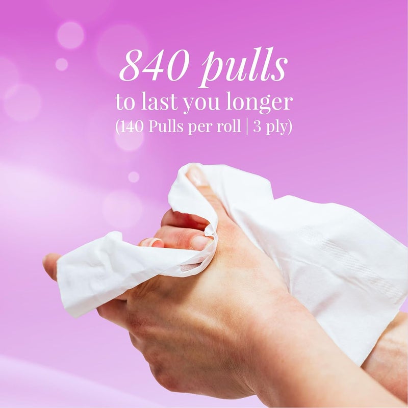 Origami Toilet Roll pack of 6, 140 Pulls each 3 ply (Total 6 Rolls, 840 Sheets) - Image 5