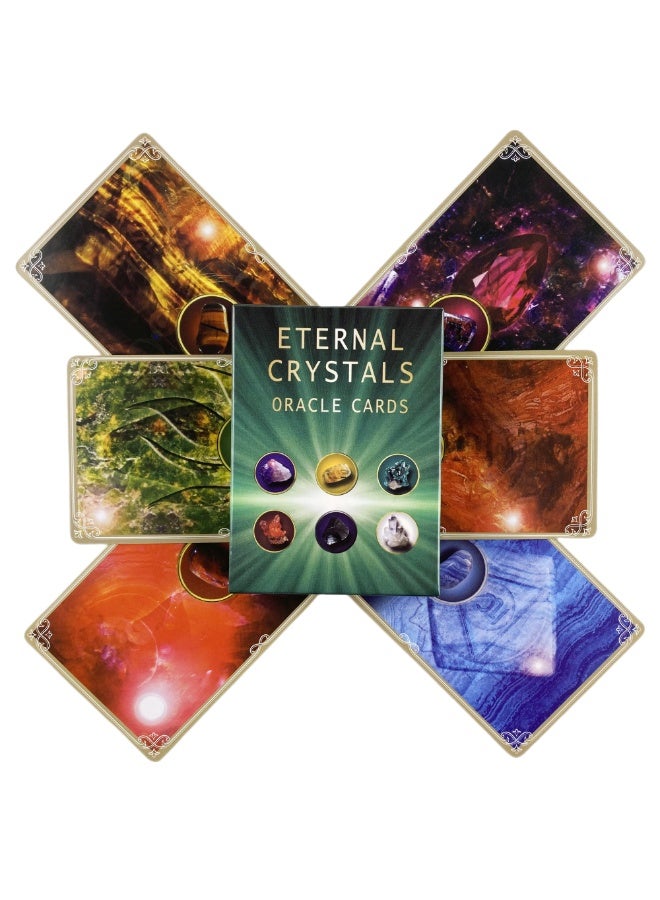 NIBEMINENT Eternal Crystal Divination Cards 44 Tarot Cards English Divination Deck Set - Image 3