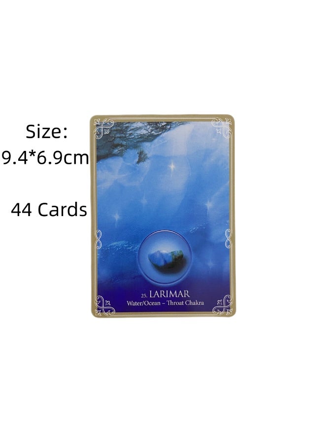 NIBEMINENT Eternal Crystal Divination Cards 44 Tarot Cards English Divination Deck Set - Image 2