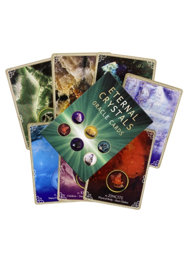 NIBEMINENT Eternal Crystal Divination Cards 44 Tarot Cards English Divination Deck Set - Image 5