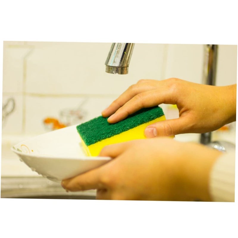 20Pcs Dishwashing Sponges With Non Slip Base Size 9X6X3CM Kitchen Cleaning Blocks - Image 3