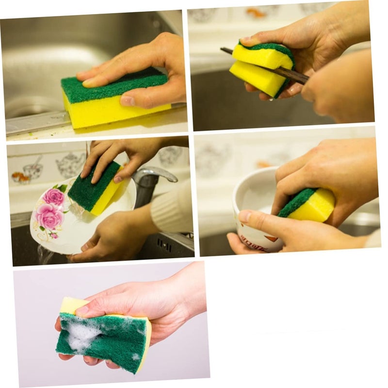 20Pcs Dishwashing Sponges With Non Slip Base Size 9X6X3CM Kitchen Cleaning Blocks - Image 4