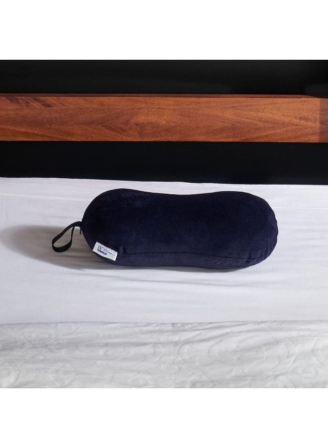 Tempur-Pedic TempurPedic AllPurpose Memory Foam Travel Pillow PeanutShaped Lumbar Pillow for Neck and Back Pressure Relief Navy - Image 5