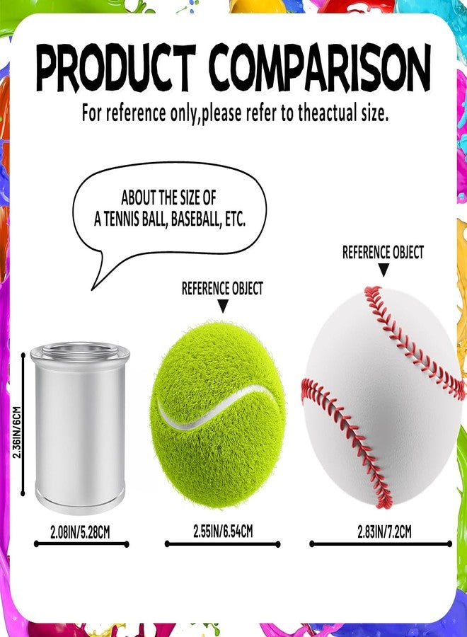 Esamploe 8 Pack Empty Metal Paint Cans with Lids(1/4 Pint Size),1/2 Cup Capacity Touch Up Paint Containers,Paint Storage Containers for Leftover Paint,Tiny Empty Unlined Pint Paint Pails - Image 3