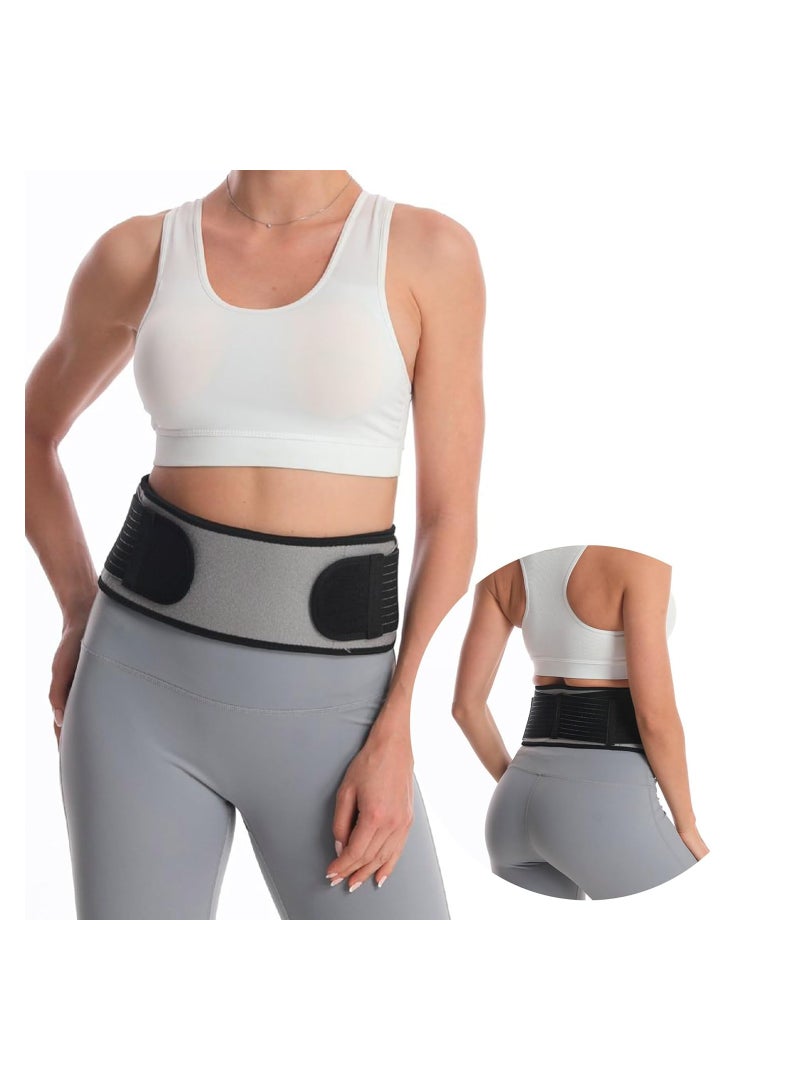 سيوسي حزام مفصل العجز الحرقفي للنساء والرجال، دعامة لدعم أسفل الظهر لآلام عرق النسا والحوض وتخفيف آلام أسفل الظهر ورعاية ما بعد الولادة، حزام دعم الحوض مع ضغط إضافي وتخفيف آلام الورك - Image 1