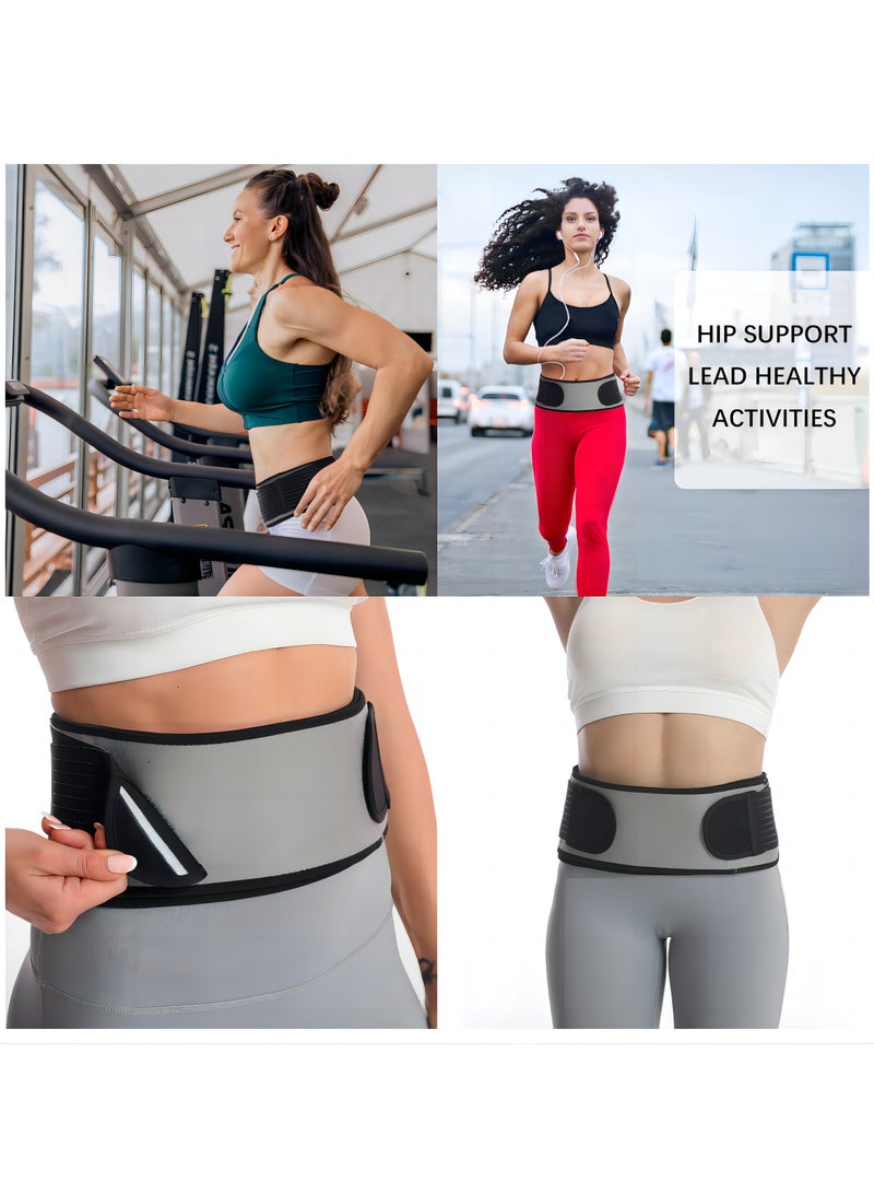 سيوسي حزام مفصل العجز الحرقفي للنساء والرجال، دعامة لدعم أسفل الظهر لآلام عرق النسا والحوض وتخفيف آلام أسفل الظهر ورعاية ما بعد الولادة، حزام دعم الحوض مع ضغط إضافي وتخفيف آلام الورك - Image 3