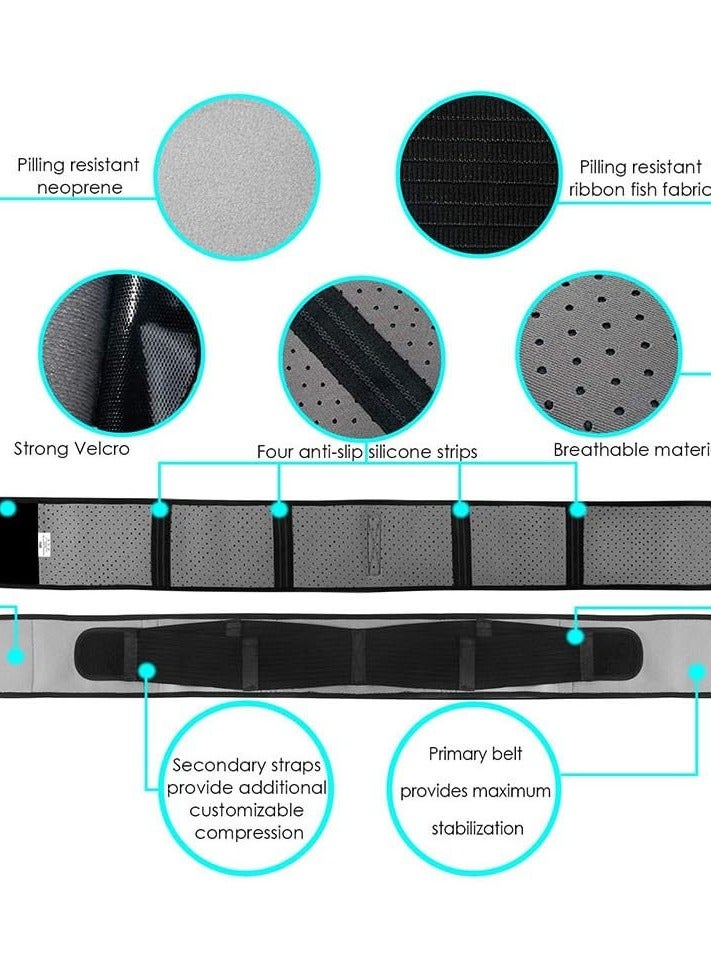 سيوسي حزام مفصل العجز الحرقفي للنساء والرجال، دعامة لدعم أسفل الظهر لآلام عرق النسا والحوض وتخفيف آلام أسفل الظهر ورعاية ما بعد الولادة، حزام دعم الحوض مع ضغط إضافي وتخفيف آلام الورك - Image 4