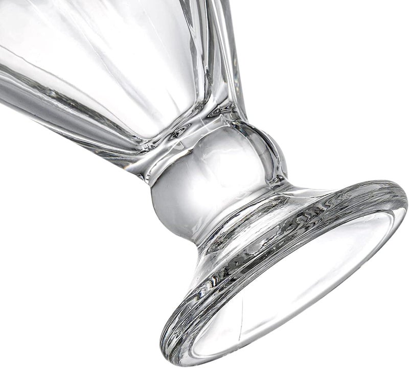 MARTVIA 300ML Ice Cream Glasses Cups Dishes for Desserts, Milkshake,Fruit and Pudding Glass Serving Bowls, Perfect for Home, Restaurants and Parties Dishwasher Safe (Lotus Cups, Set of 6) - Image 5