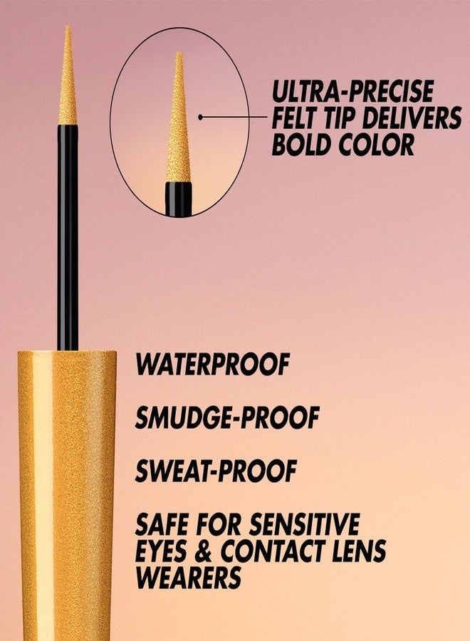 MAKE UP FOR EVER Aqua Resist Color Ink Eyeliner 2ml – Shade 01 Matte Charcoal (Matte Black) – Waterproof, Smudge-Proof, 24HR Longwear Liquid Eyeliner - Image 5