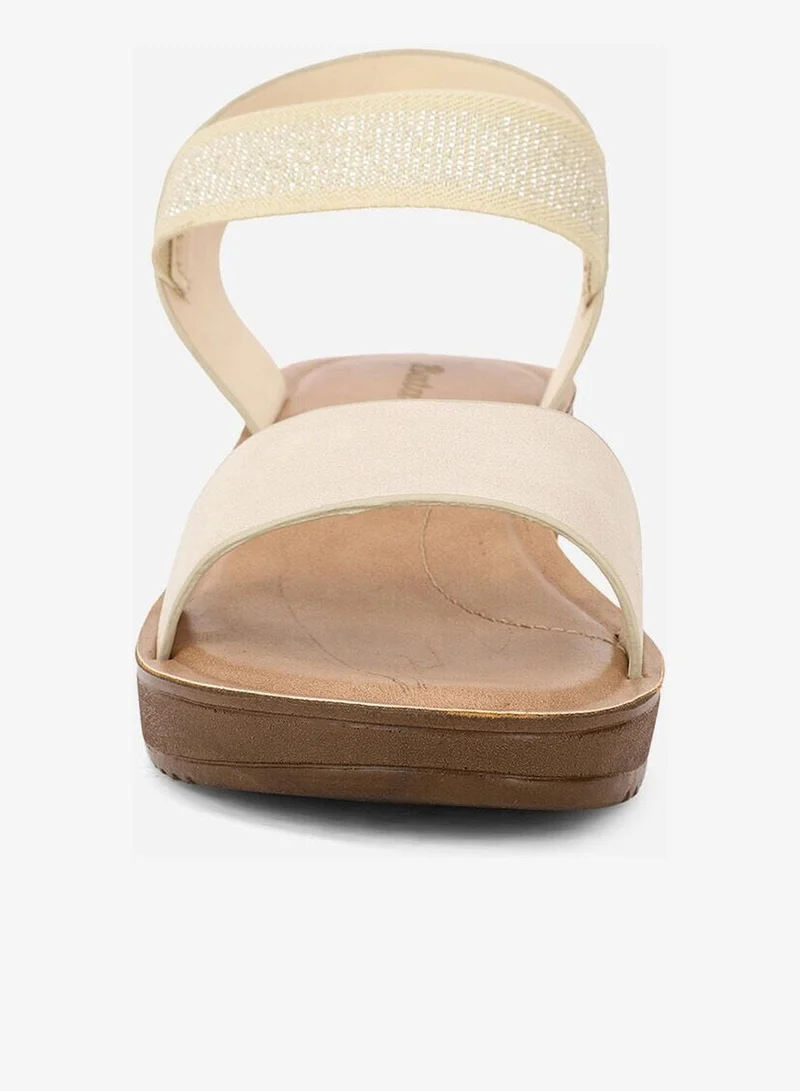 Bata  Embellished Elastic Strap Wedge Sandals for Women | Best Price UAE