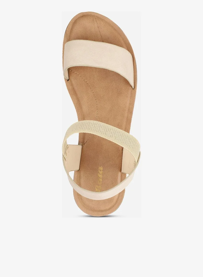 Bata  Embellished Elastic Strap Wedge Sandals for Women | Best Price UAE