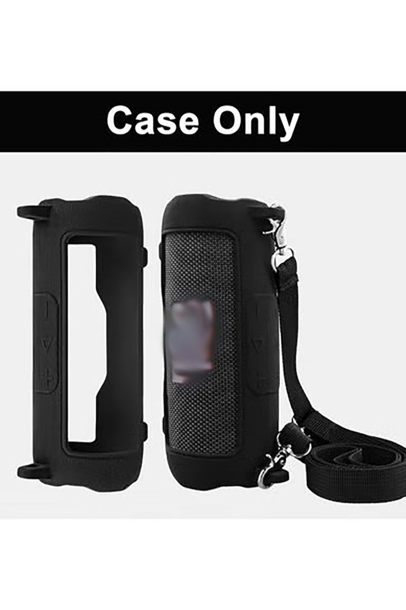 Speaker Silicone Cover Case for JBL Flip 7 Protable Bluetooth with Adjustable Shoulder Strap  - Image 3