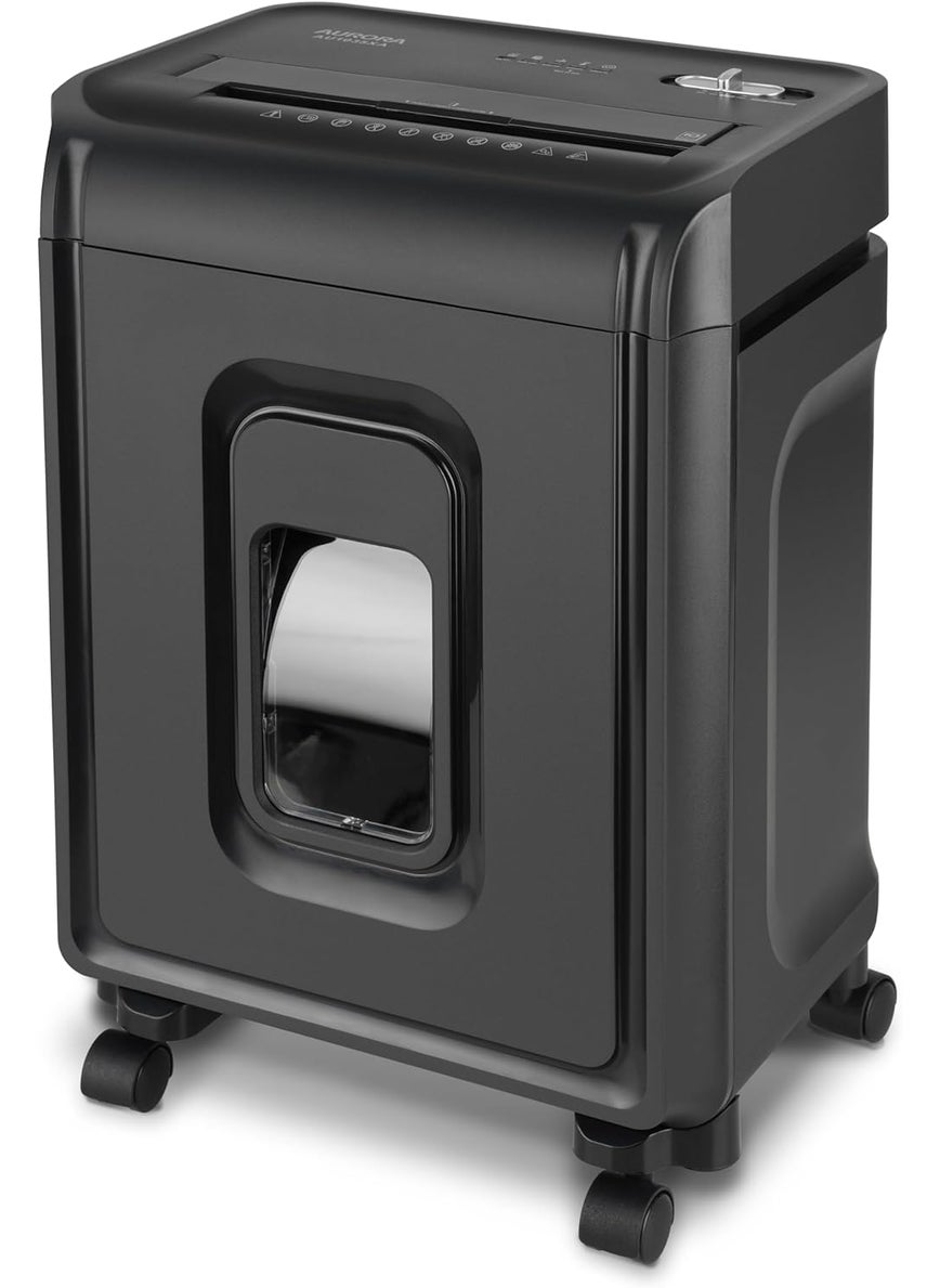 AURORA Aurora AU1035XA 10Sheet Crosscut PaperCredit Card Shredder with 4Gallon Pullout Wastebasket  - Image 1