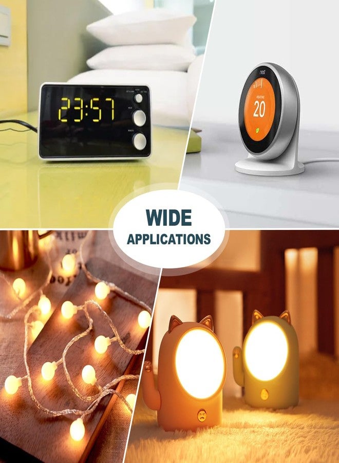 Lenink Adjustable AC Power Supply Adapter for AA Batteries, 3V to 6V, LED Lights & Decorations (White) - Image 5